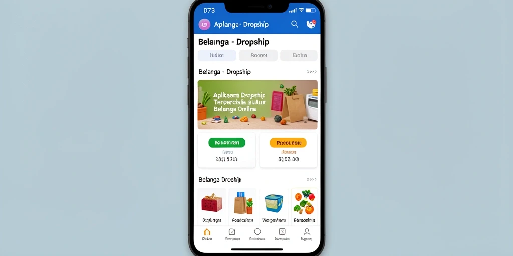 Screenshot antarmuka D73 yang menampilkan fungsi dropship yang canggih.